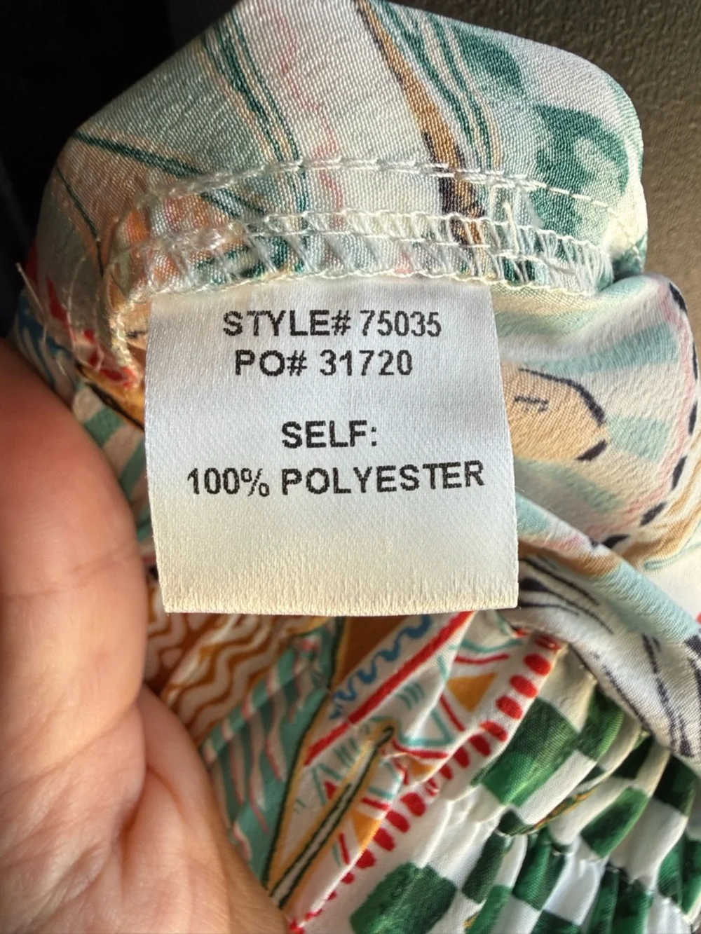 NWT Skies are Blue Castaway Calm Multi TROPICAL PRINT PANTS Size Small - Picture 13 of 13